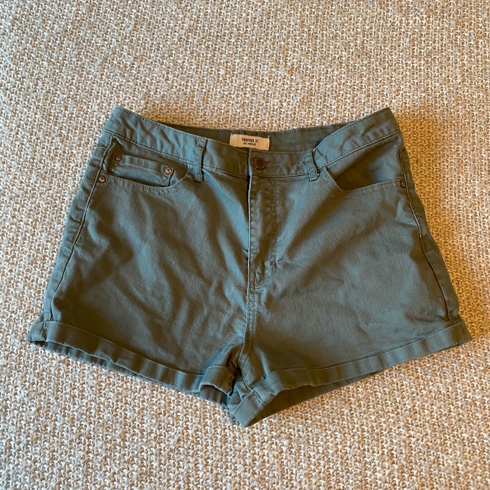 Forever 21 Green Shorts